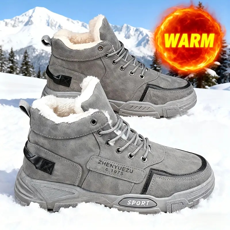 Waterproof Winter Boot - أحذية رجالية شتوية عالية الرقبة كبيرة