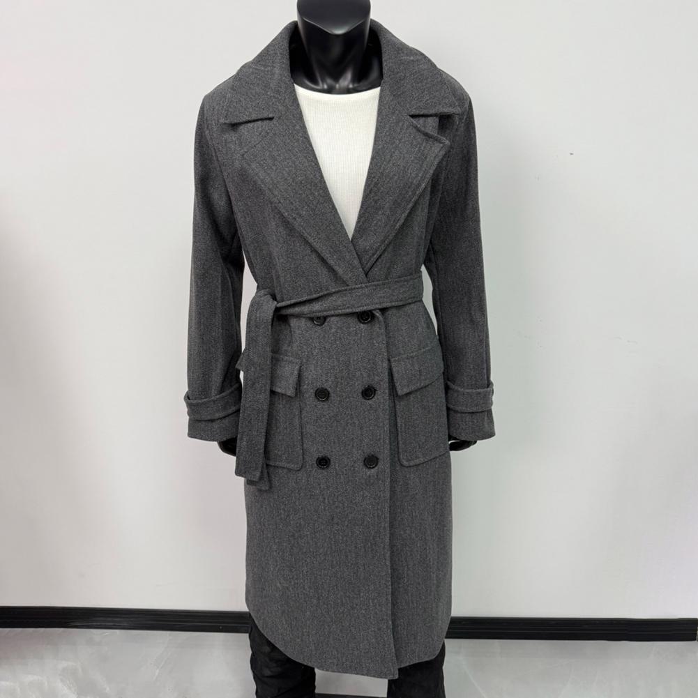 Wool Coat Peacoat - معطف نسائي طويل الأكمام، معطف نسائي