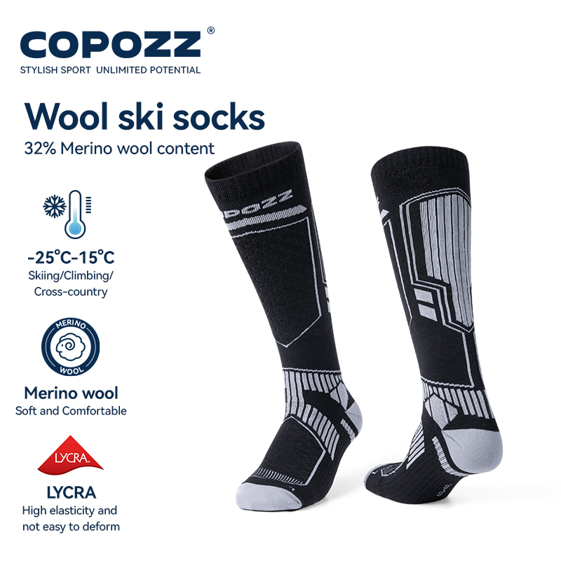 Thermal Sock Wool - COPOZZ ميرينو الصوف الشتاء التزلج الجوارب