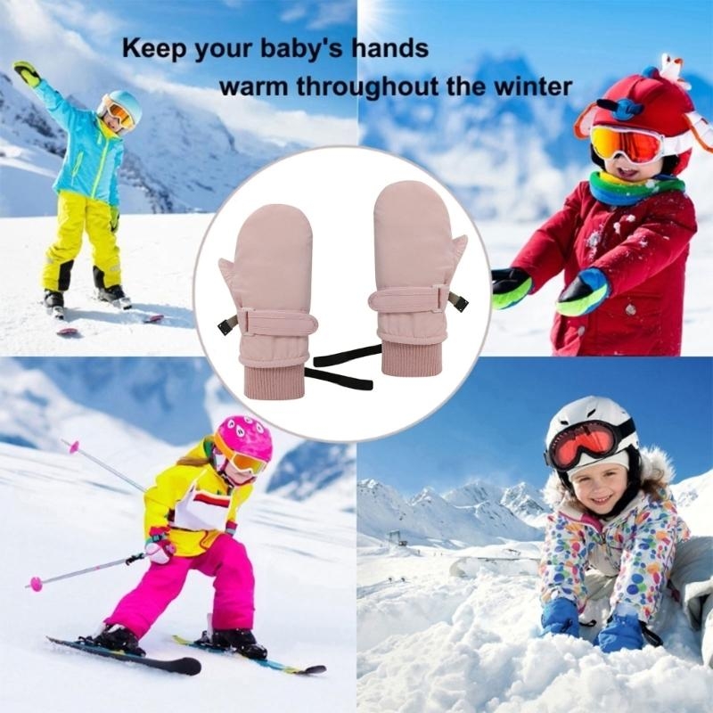 Snow Glove Insulated - J15U قفازات تزلج شتوية دافئة للأطفال