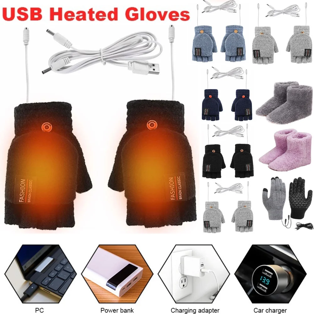 Hand Warmer Electric - USB تسخين كهربائي قفازات الشتاء في
