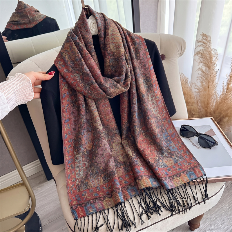 Cashmere Pashmina Wrap - وشاح كشمير فاخر جديد للنساء لفصلي