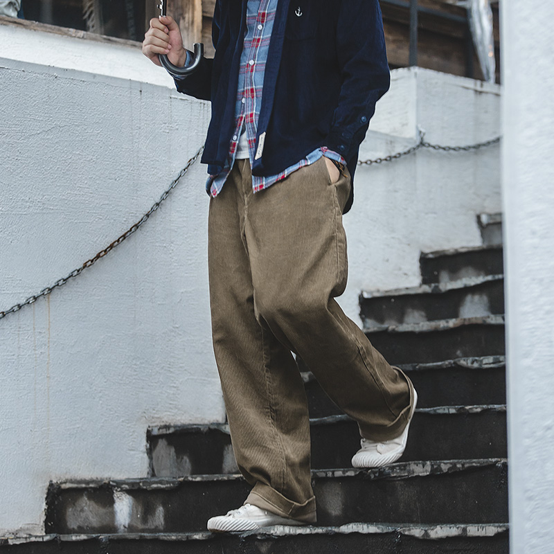 Corduroy Pant Warm - سروال قصير أمريكي من Maden-Men ،