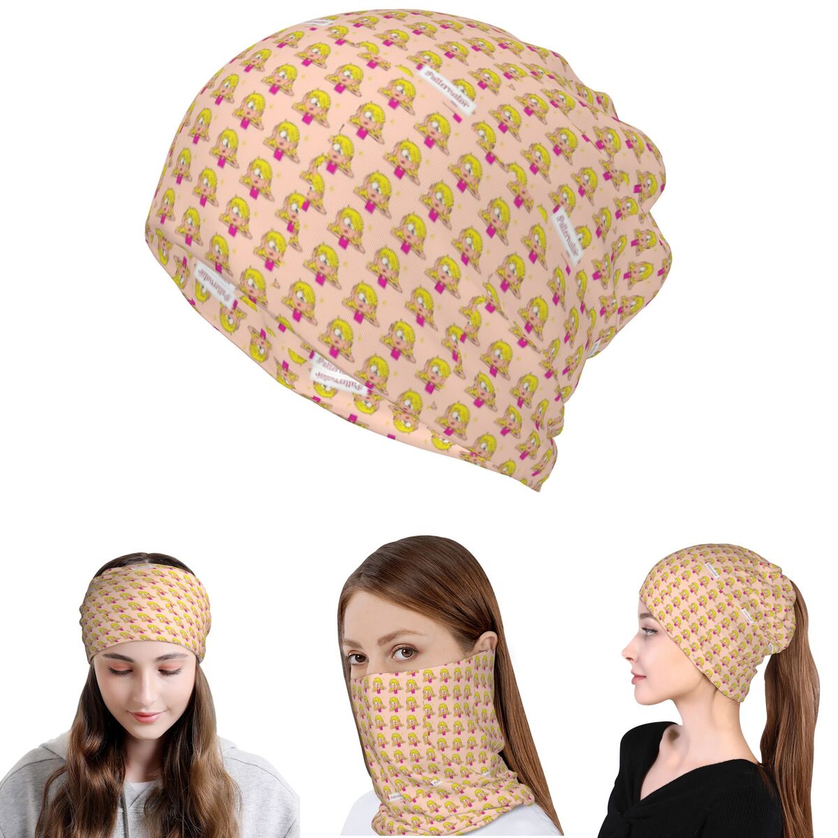 Knit Beanie Hat Warm - وشاح للوجه والرقبة من ليزي ماكوين