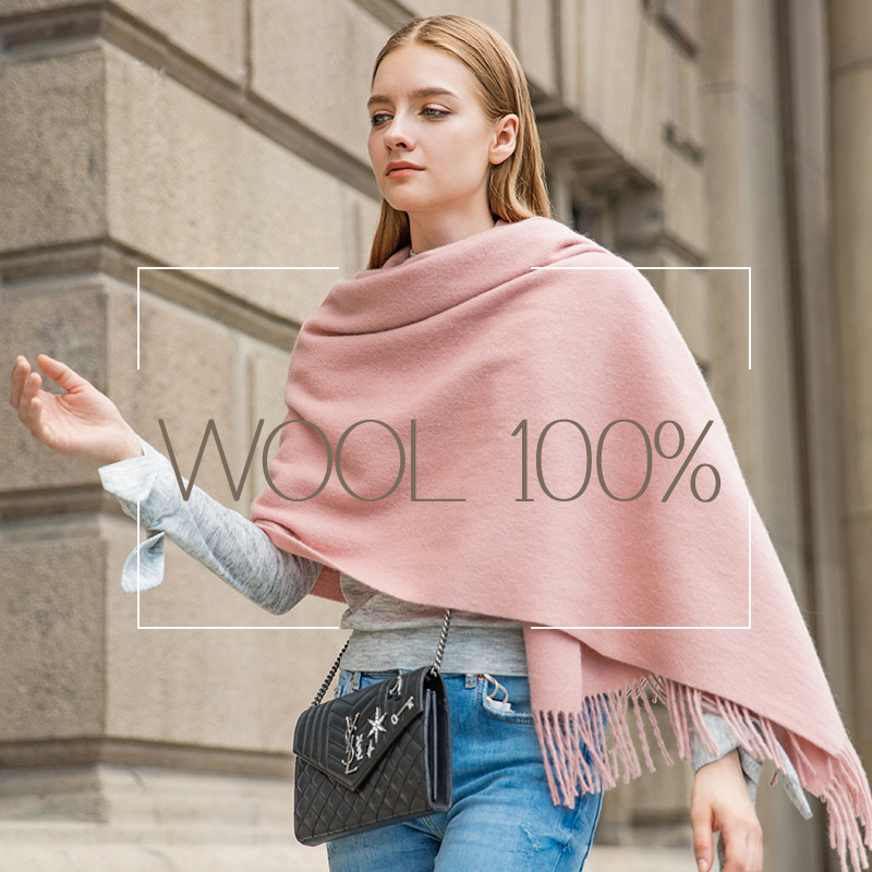 Shawl Wrap Winter - الصوف الشتاء وشاح المرأة شال أنيق
