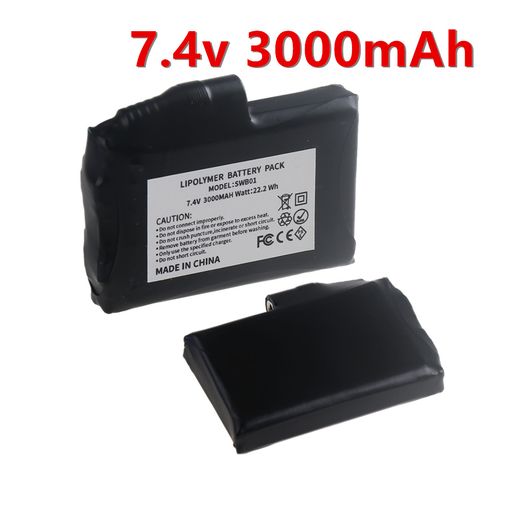 Heated Vest Battery - بطارية ليثيوم بوليمر 7.4 فولت 3000