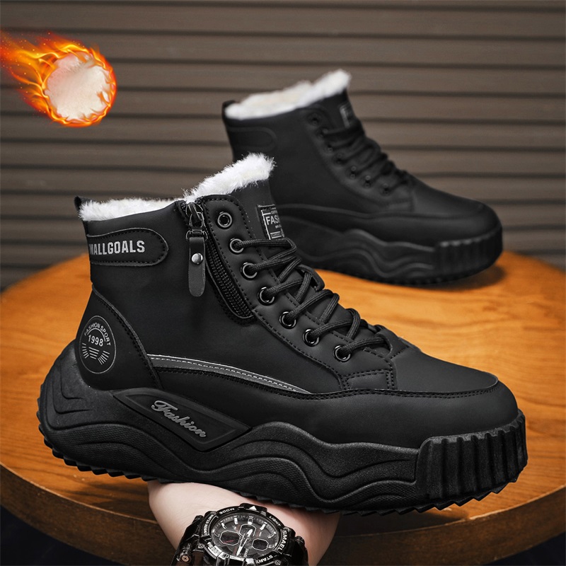 Waterproof Winter Boot - أحذية شتوية رجالية للثلج، أحذية قطنية