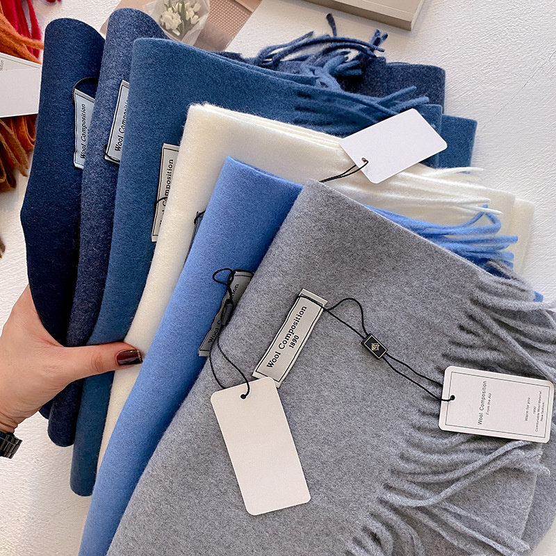Cashmere Pashmina Wrap - 2024 الشتاء وشاح من الصوف للنساء