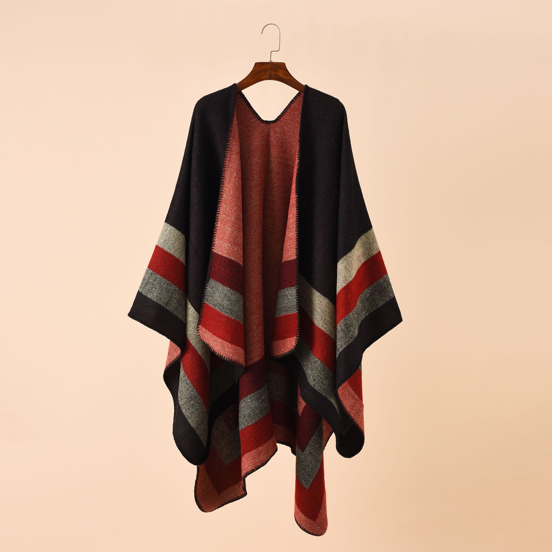 عباءات دافئة منقوشة للنساء ، ش - مراجعة Shawl Wrap Winter وسعره