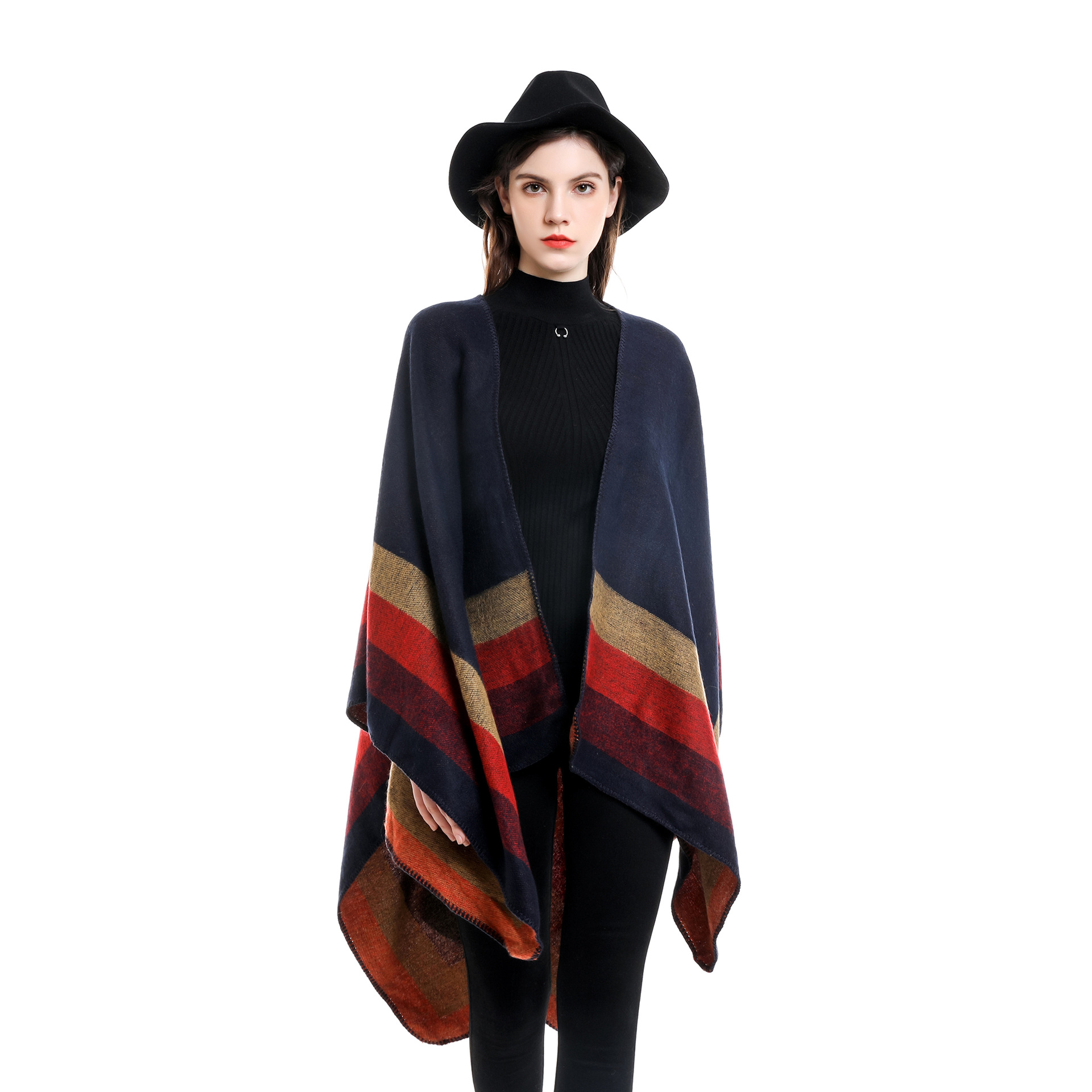 عباءات دافئة منقوشة للنساء ، ش - مراجعة Shawl Wrap Winter وسعره