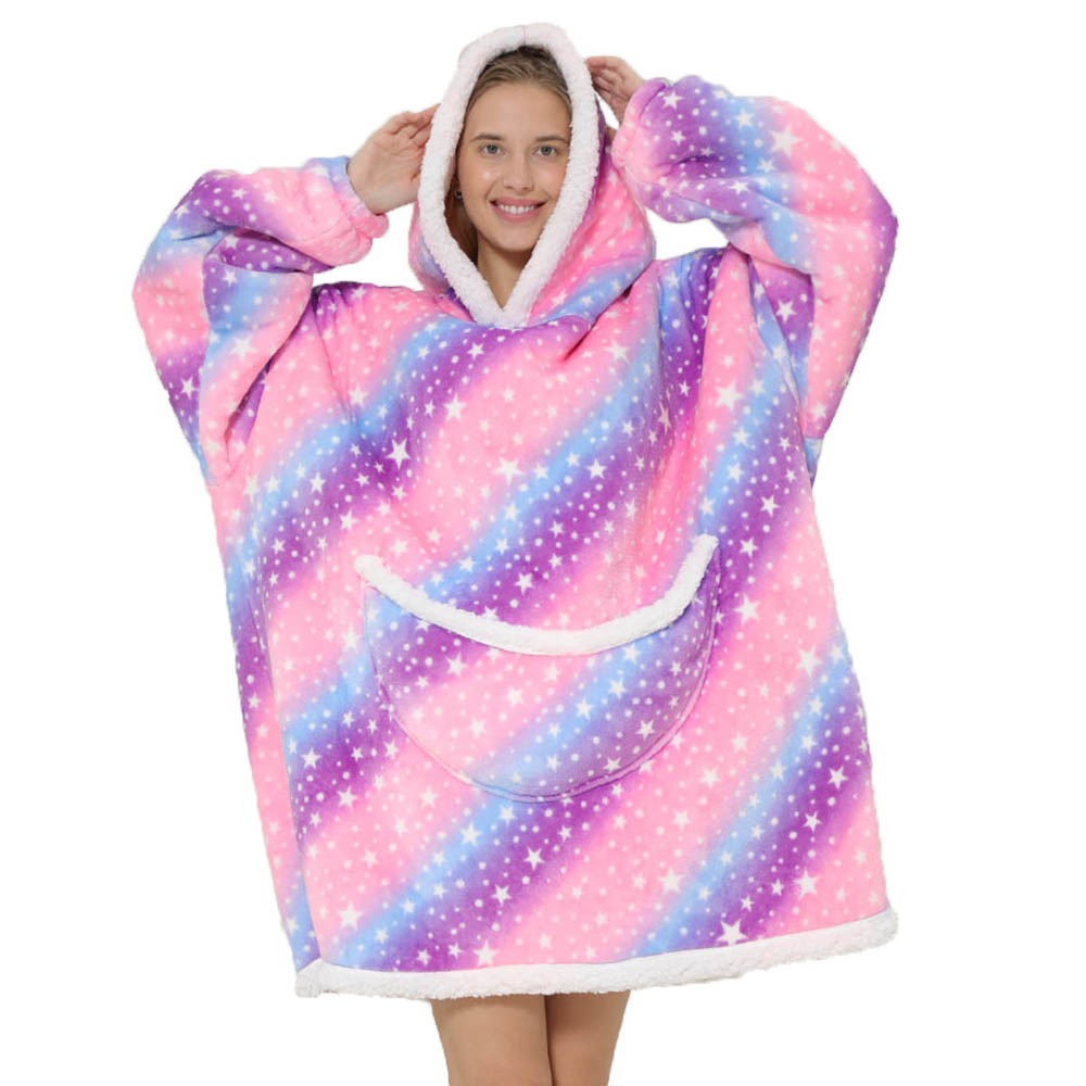 بطانية بغطاء رأس صوف كبيرة الح - مراجعة Sherpa Hoodie Fleece وسعره