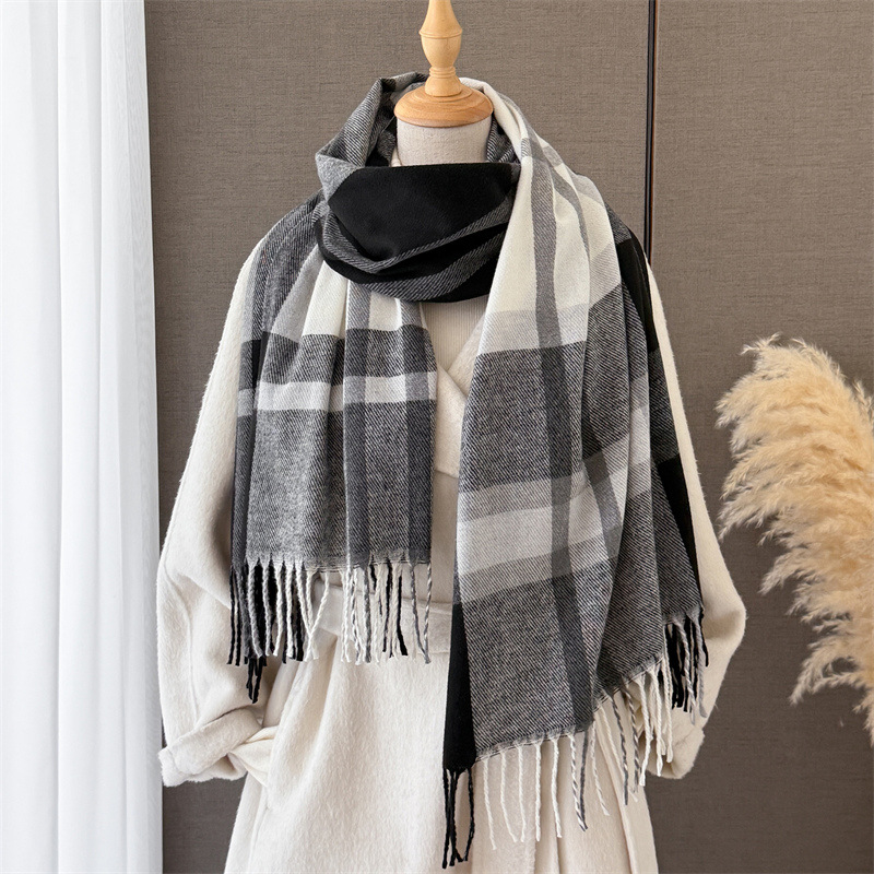 وشاح نسائي منقوش اسكتلندي يشبه - مراجعة Cashmere Pashmina Wrap وسعره