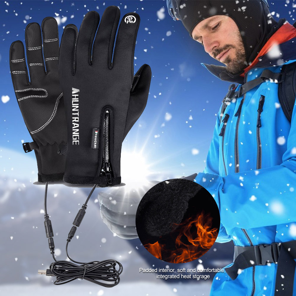 الشتاء التزلج USB قفازات ساخنة - مراجعة Touch Screen Gloves وسعره