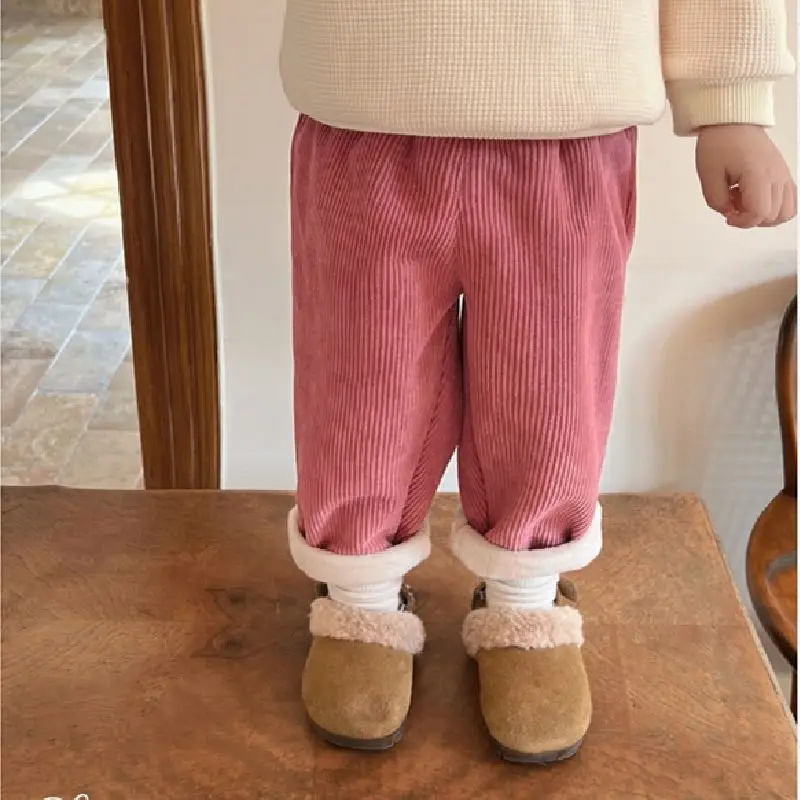 الخريف الشتاء ملابس الأطفال صو - مراجعة Corduroy Pant Warm وسعره