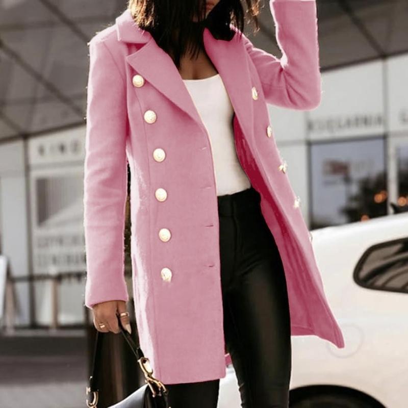 652F معاطف صوف نسائية لخريف وش - مراجعة Wool Coat Peacoat وسعره
