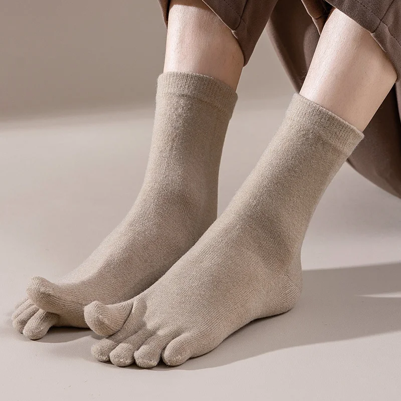 رجل الصوف خمسة أصابع الجوارب ق - مراجعة Thermal Sock Wool وسعره