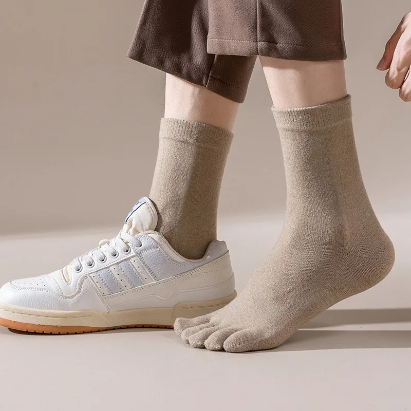 رجل الصوف خمسة أصابع الجوارب ق - مراجعة Thermal Sock Wool وسعره
