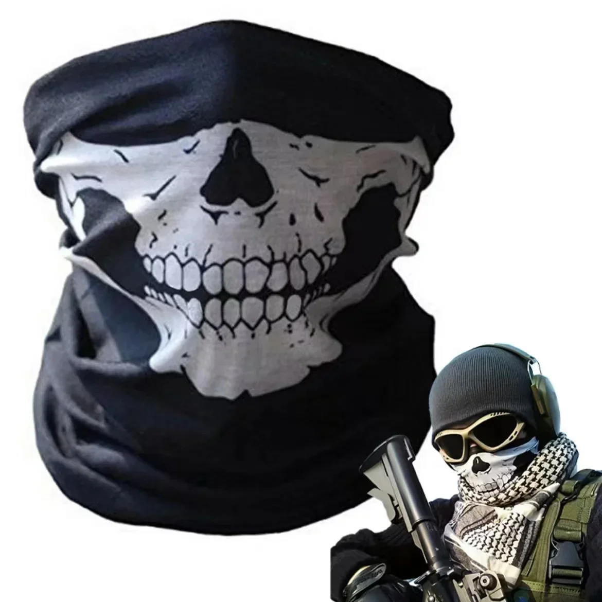 الجمجمة الرجال بالاكلافا قناع  - مراجعة Balaclava Ski Mask وسعره