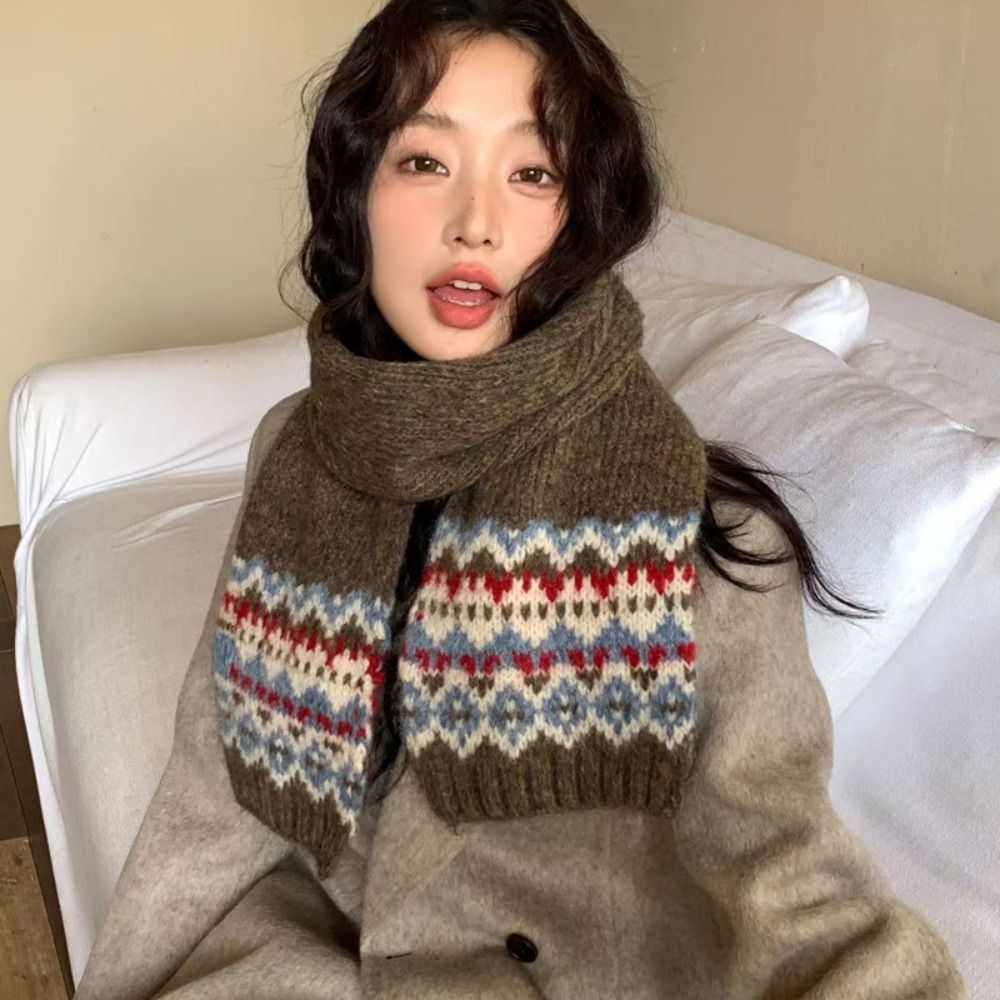 وشاح صوف كلاسيكي منسوج بنقشة ج - مراجعة Wool Scarf Men وسعره