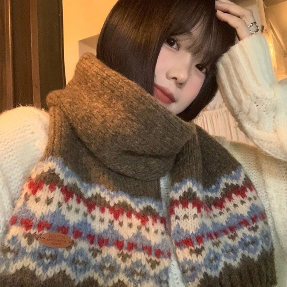 وشاح صوف كلاسيكي منسوج بنقشة ج - مراجعة Wool Scarf Men وسعره