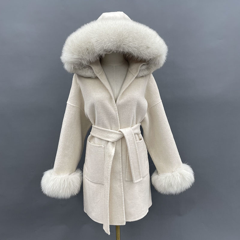 معطف صوف من MISSJANEFUR مع ياق - مراجعة Wool Coat Peacoat وسعره