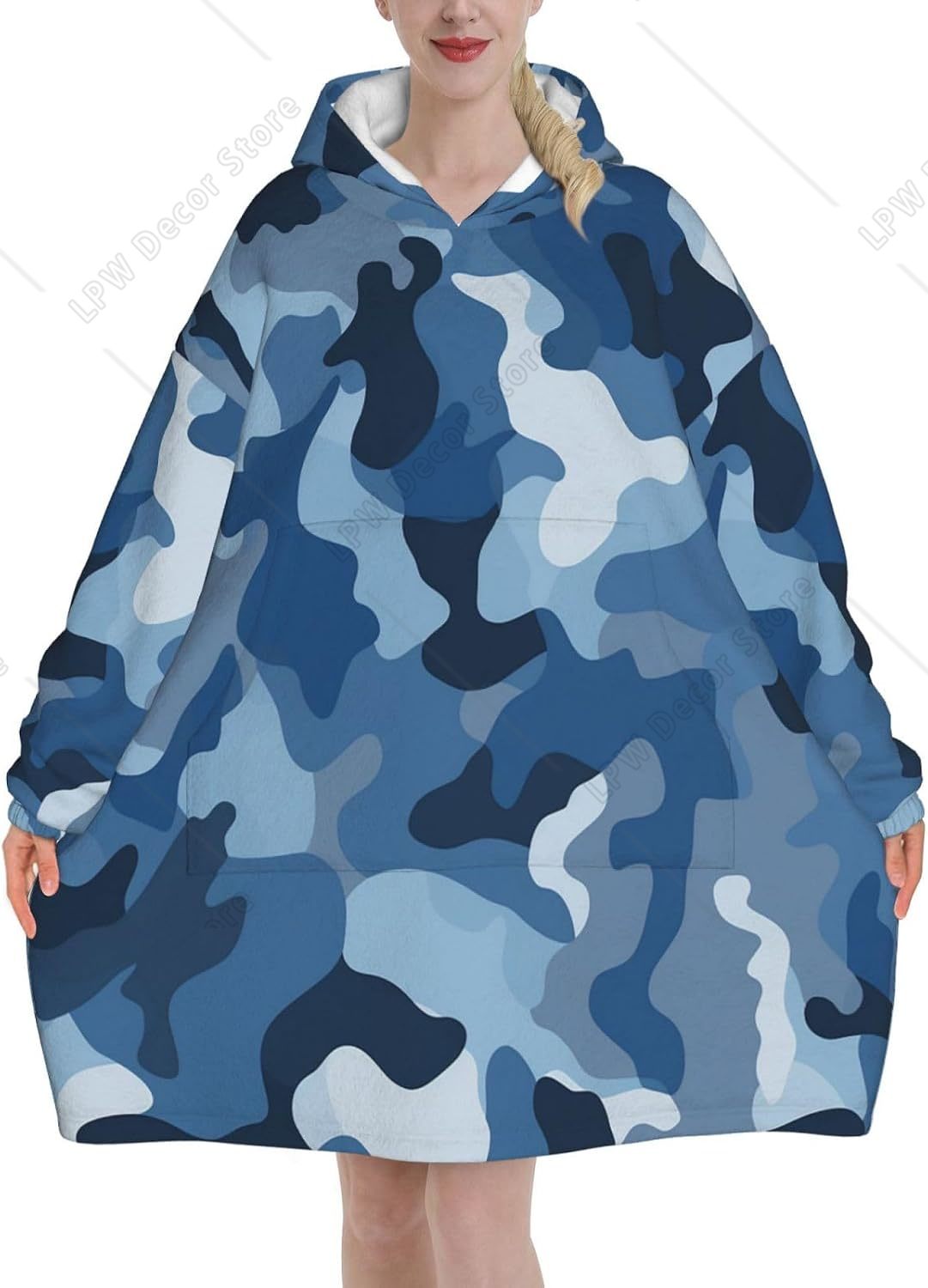 بطانية هودي كلاسيكية بطبعة الت - مراجعة Sherpa Hoodie Fleece وسعره