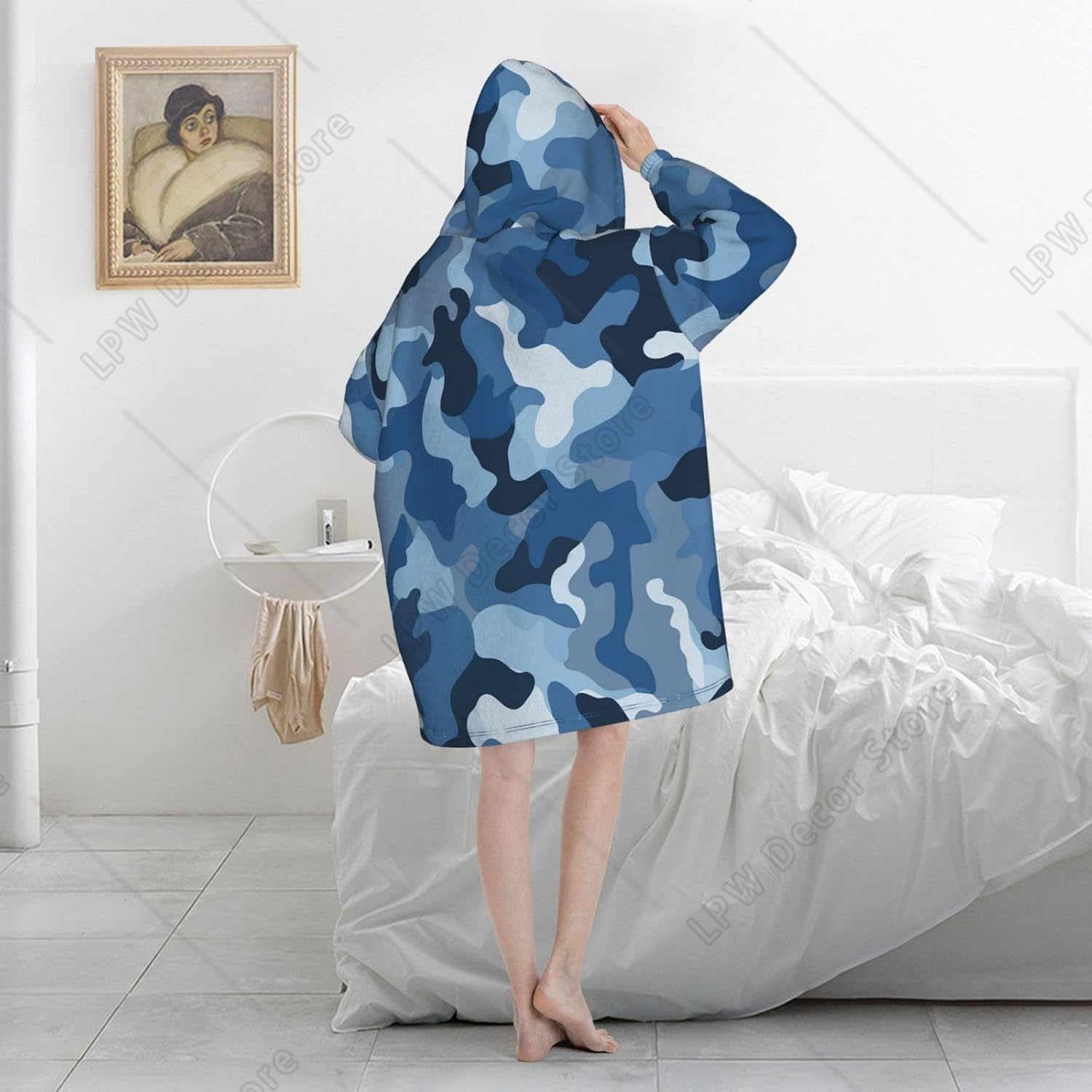بطانية هودي كلاسيكية بطبعة الت - مراجعة Sherpa Hoodie Fleece وسعره