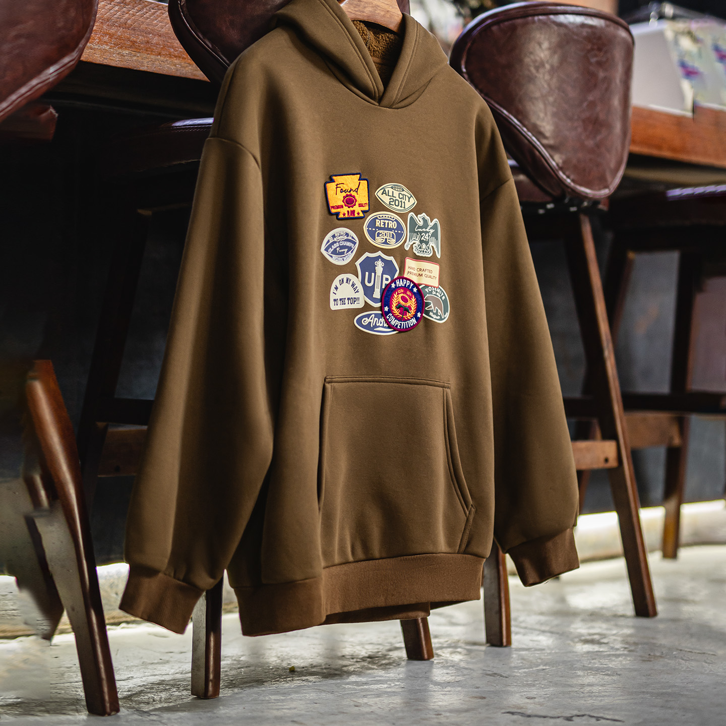 Maden Vintage الرجال المطرزة ش - مراجعة Sherpa Hoodie Fleece وسعره