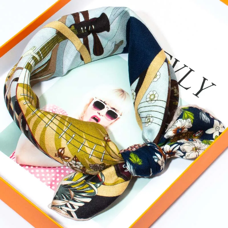 وشاح مربع دافئ ذو وجهين للنساء - مراجعة Shawl Wrap Winter وسعره