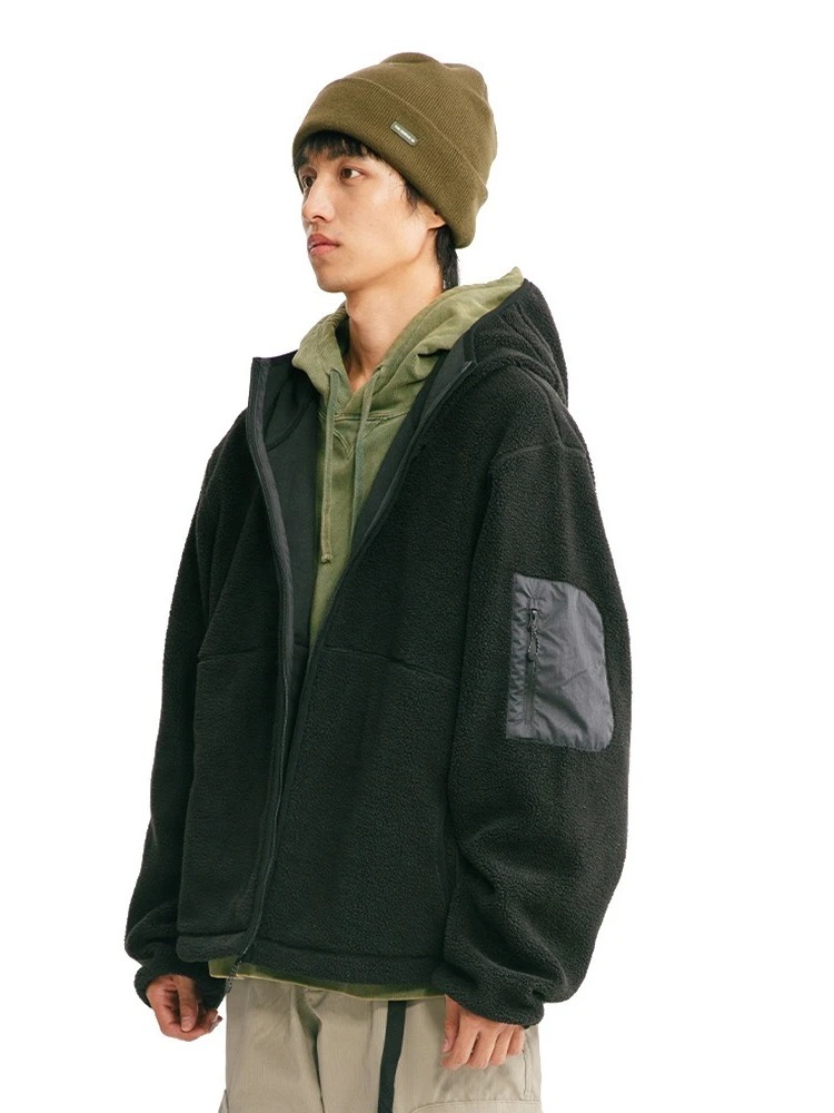 رجل هوديي الخريف الشتاء سترة ق - مراجعة Sherpa Hoodie Fleece وسعره