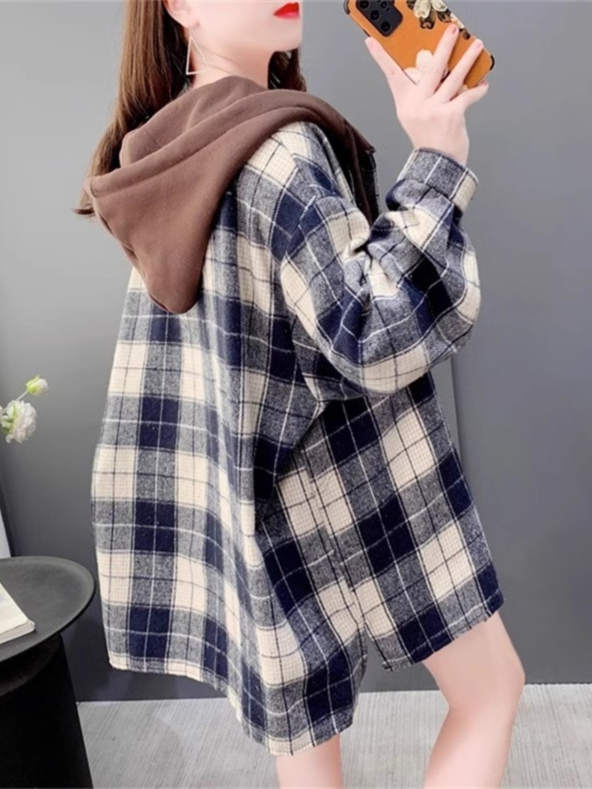 جاكيت قميص نسائي كبير الحجم من - مراجعة Flannel Shirt Lined وسعره