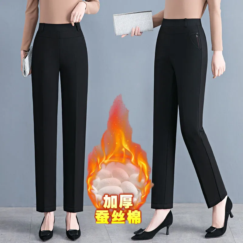 مستقيم الساق السراويل الإناث خ - مراجعة Corduroy Pant Warm وسعره