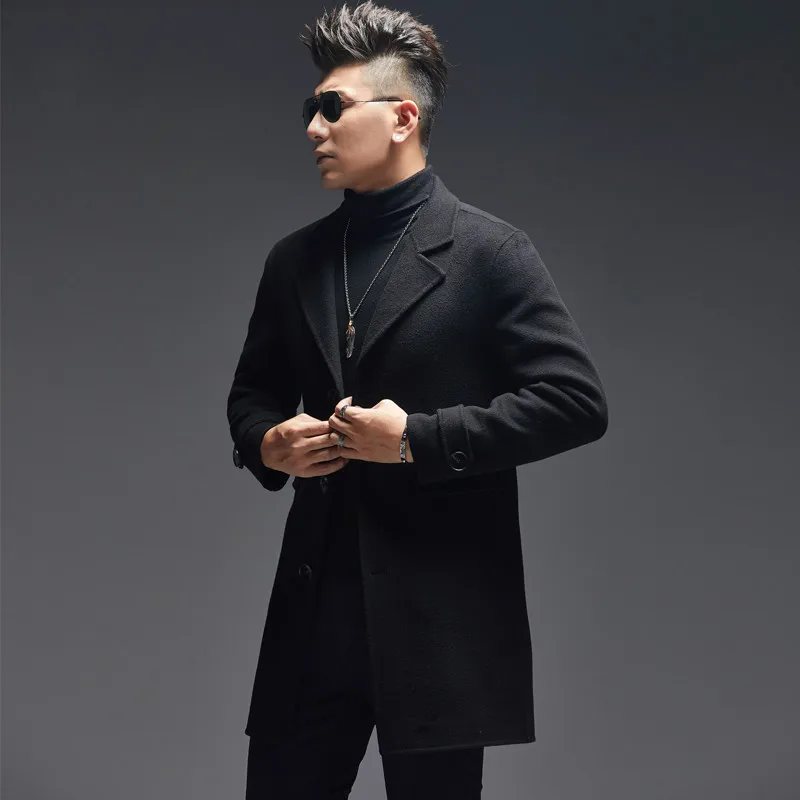 AYUNSUE 100% معطف الصوف الرجال - مراجعة Wool Coat Peacoat وسعره
