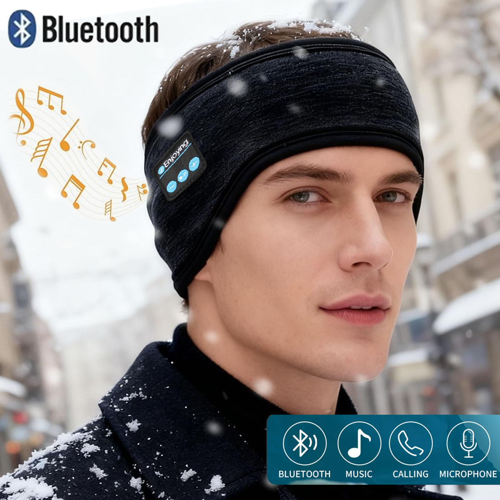 سماعة لاسلكية تعمل بالبلوتوث س - مراجعة Winter Headband Fleece وسعره