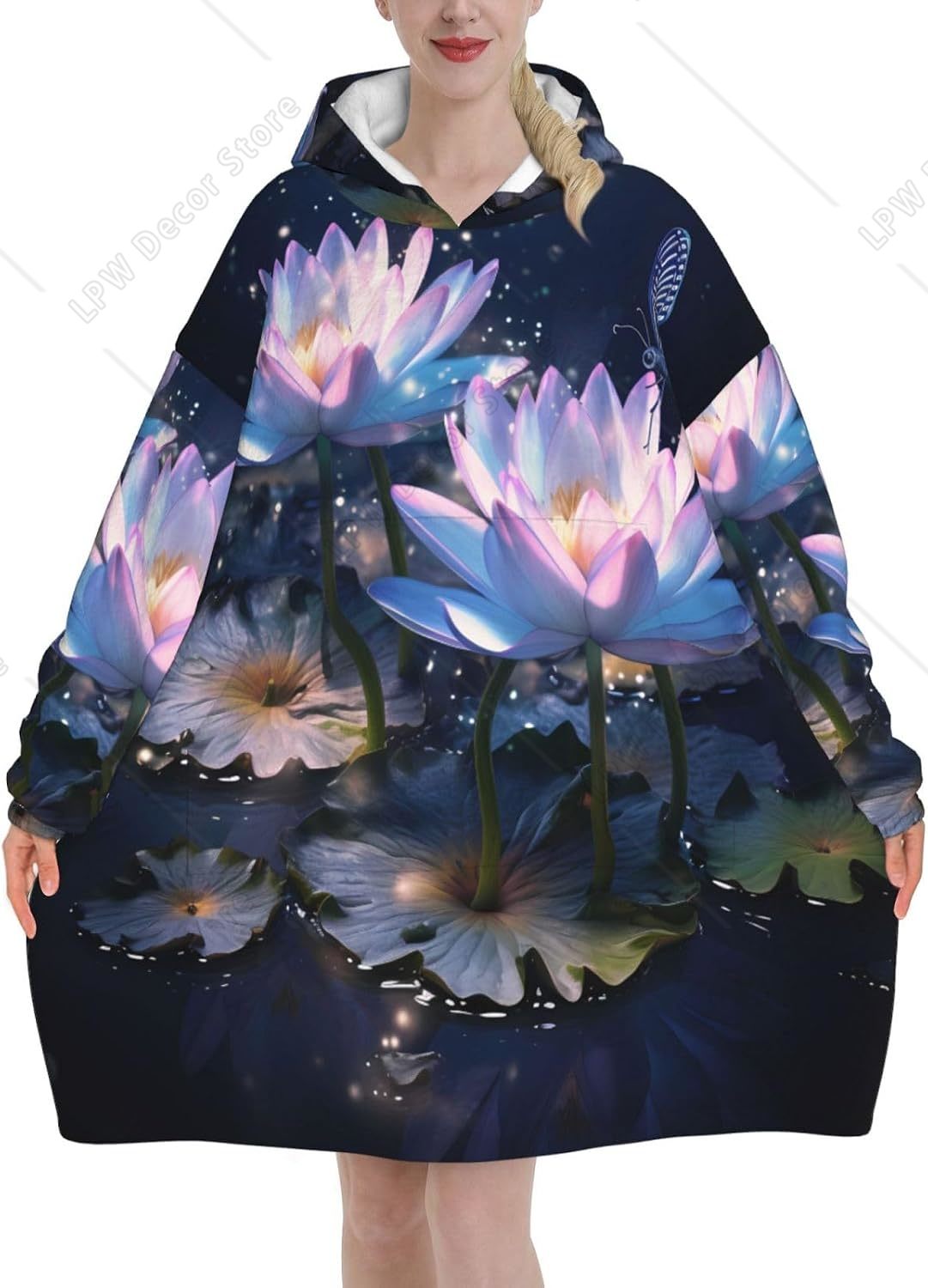 بطانية هودي فانتازي ووترليلي ق - مراجعة Sherpa Hoodie Fleece وسعره