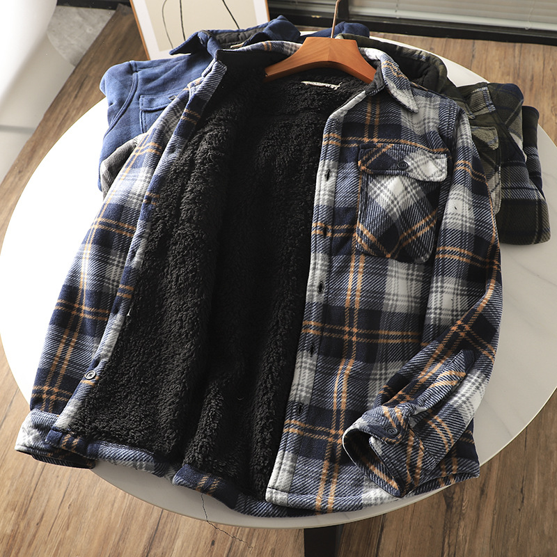 قميص رجالي من الفلانيل بنقشة م - مراجعة Flannel Shirt Lined وسعره