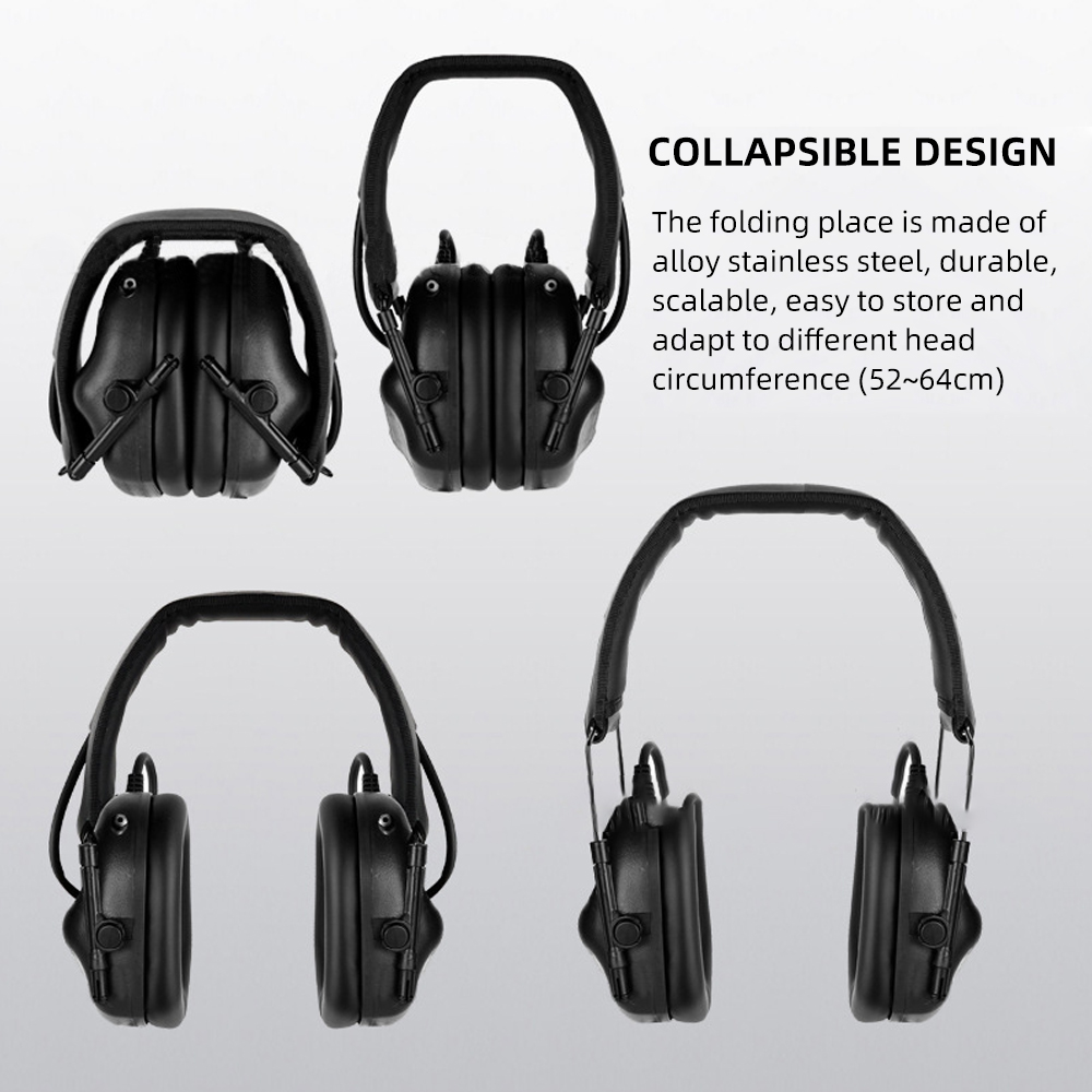 BOOIU التكتيكية الإلكترونية اط - مراجعة Earmuffs Foldable وسعره