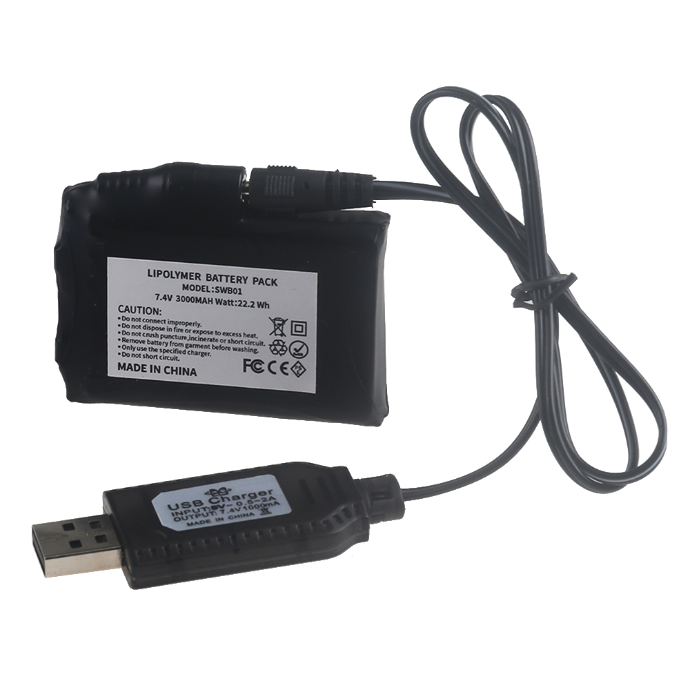 بطارية ليثيوم بوليمر 7.4 فولت  - مراجعة Heated Vest Battery وسعره