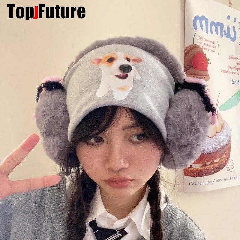 Harajuku Y2k لطيف الحلو لوليتا - مراجعة Earmuffs Foldable وسعره