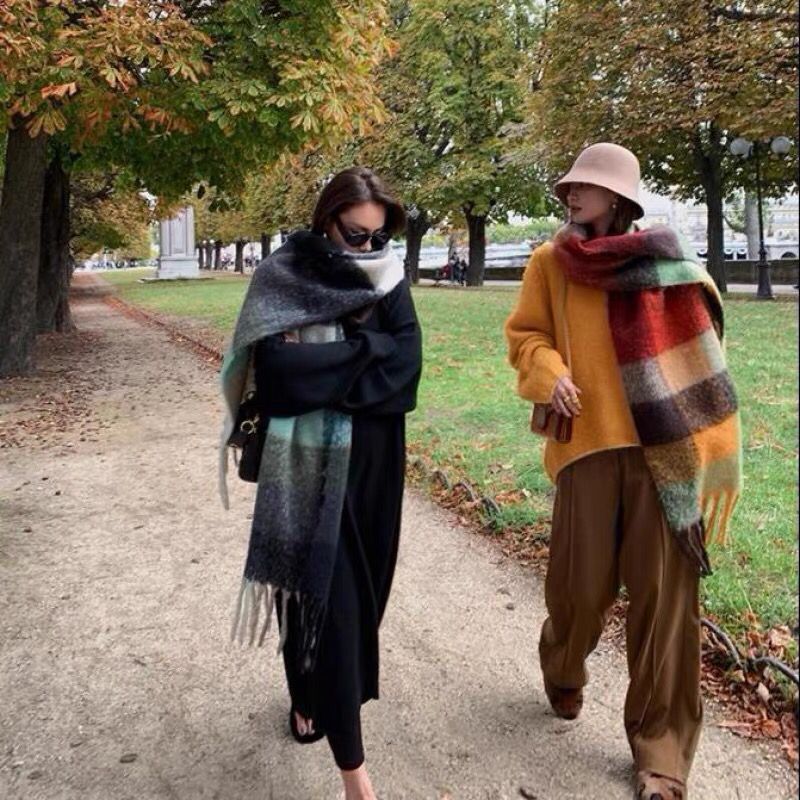 جديد فاخر شتاء سميك دافئ وشاح  - مراجعة Cashmere Pashmina Wrap وسعره