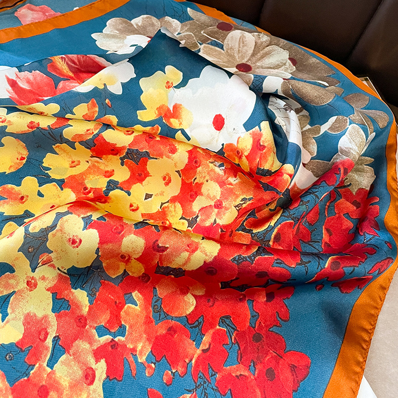 70x70 سنتيمتر الحرير وشاح مربع - مراجعة Shawl Wrap Winter وسعره