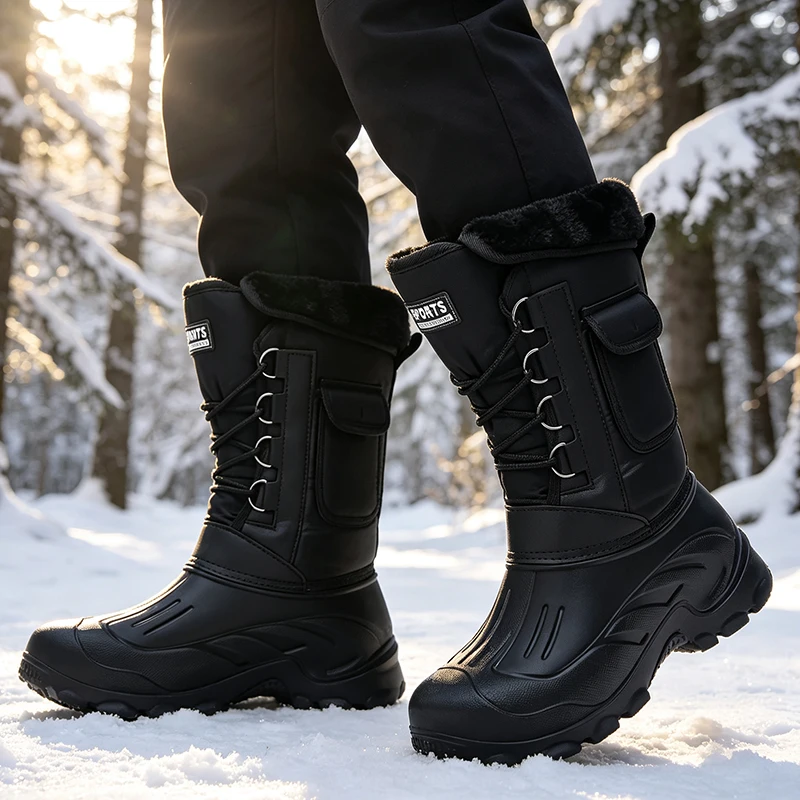 أحذية شتوية رجالية للثلج، أحذي - مراجعة Waterproof Winter Boot وسعره