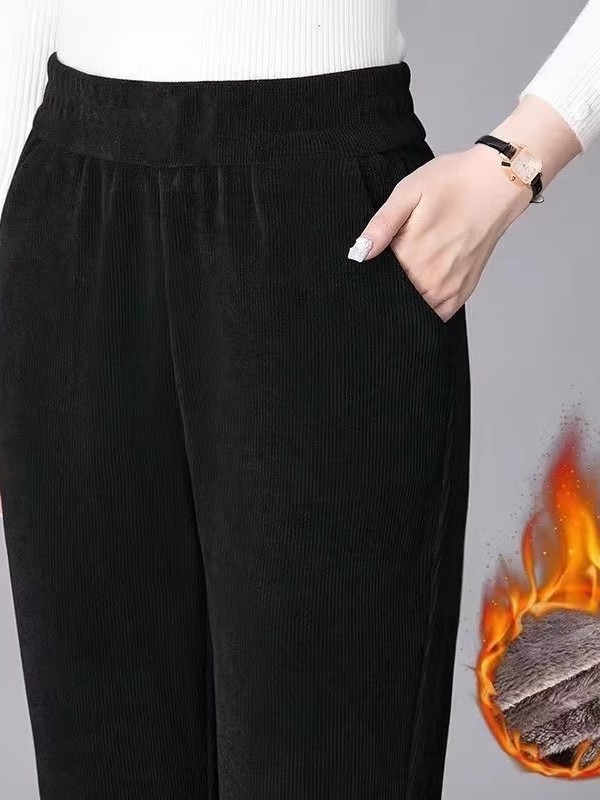 بنطلون نسائي سميك مستقيم الساق - مراجعة Corduroy Pant Warm وسعره