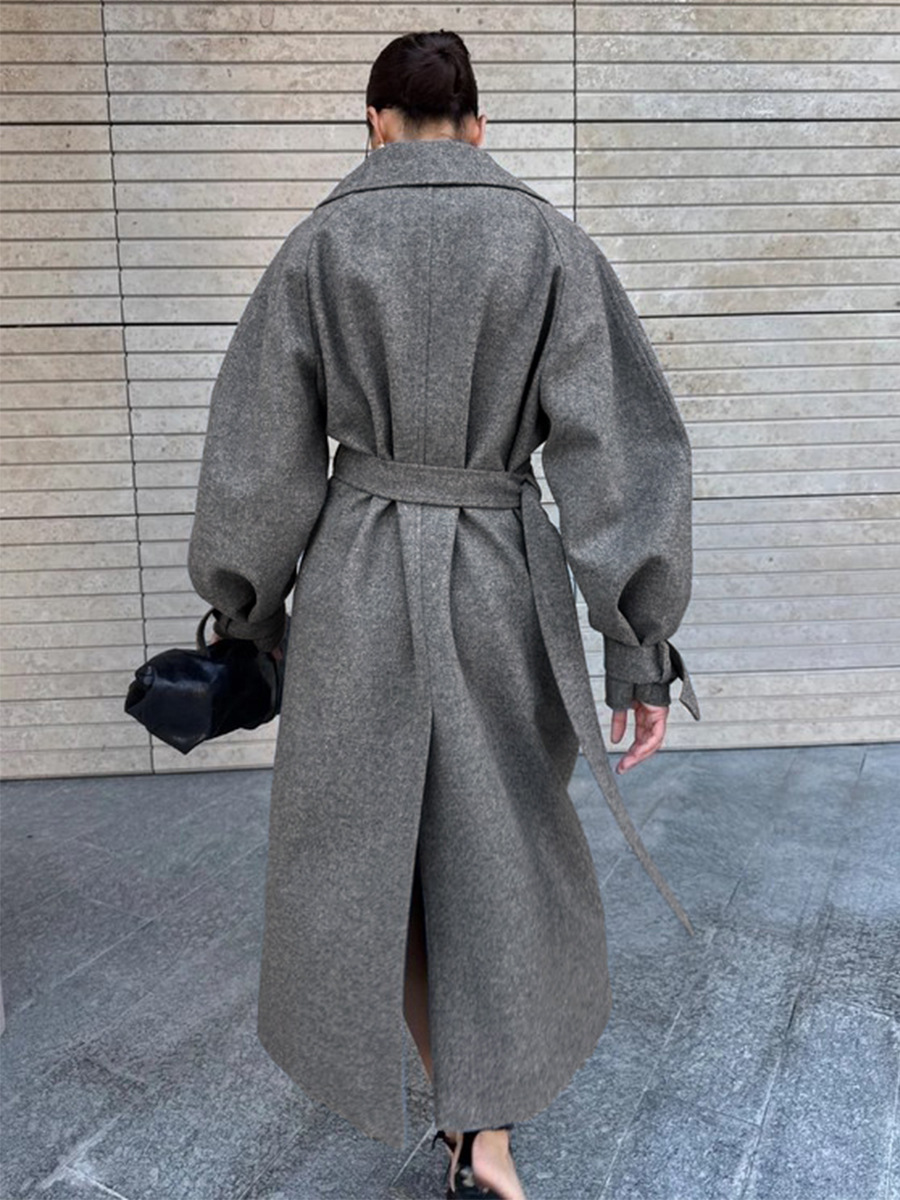 LUCYSHIHATTU معاطف صوف تقليد ط - مراجعة Wool Coat Peacoat وسعره