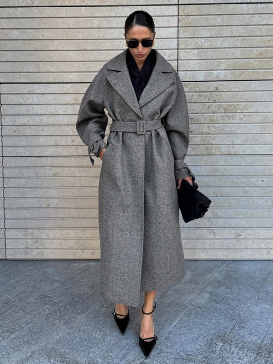 LUCYSHIHATTU معاطف صوف تقليد ط - مراجعة Wool Coat Peacoat وسعره