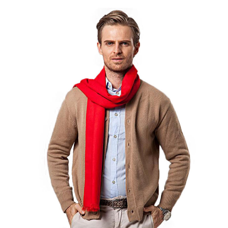 أزياء الشتاء بلون الرجال وشاح  - مراجعة Wool Scarf Men وسعره