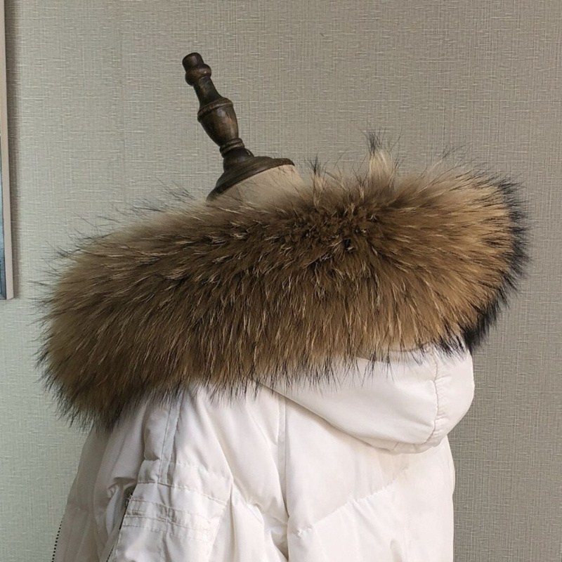 الفراء الحقيقي طوق ل معطف بارك - مراجعة Shawl Wrap Winter وسعره