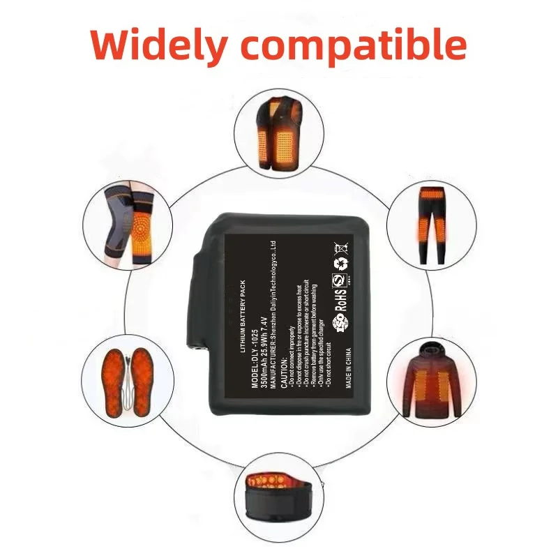 بطارية ليثيوم بوليمر جديدة عال - مراجعة Heated Vest Battery وسعره