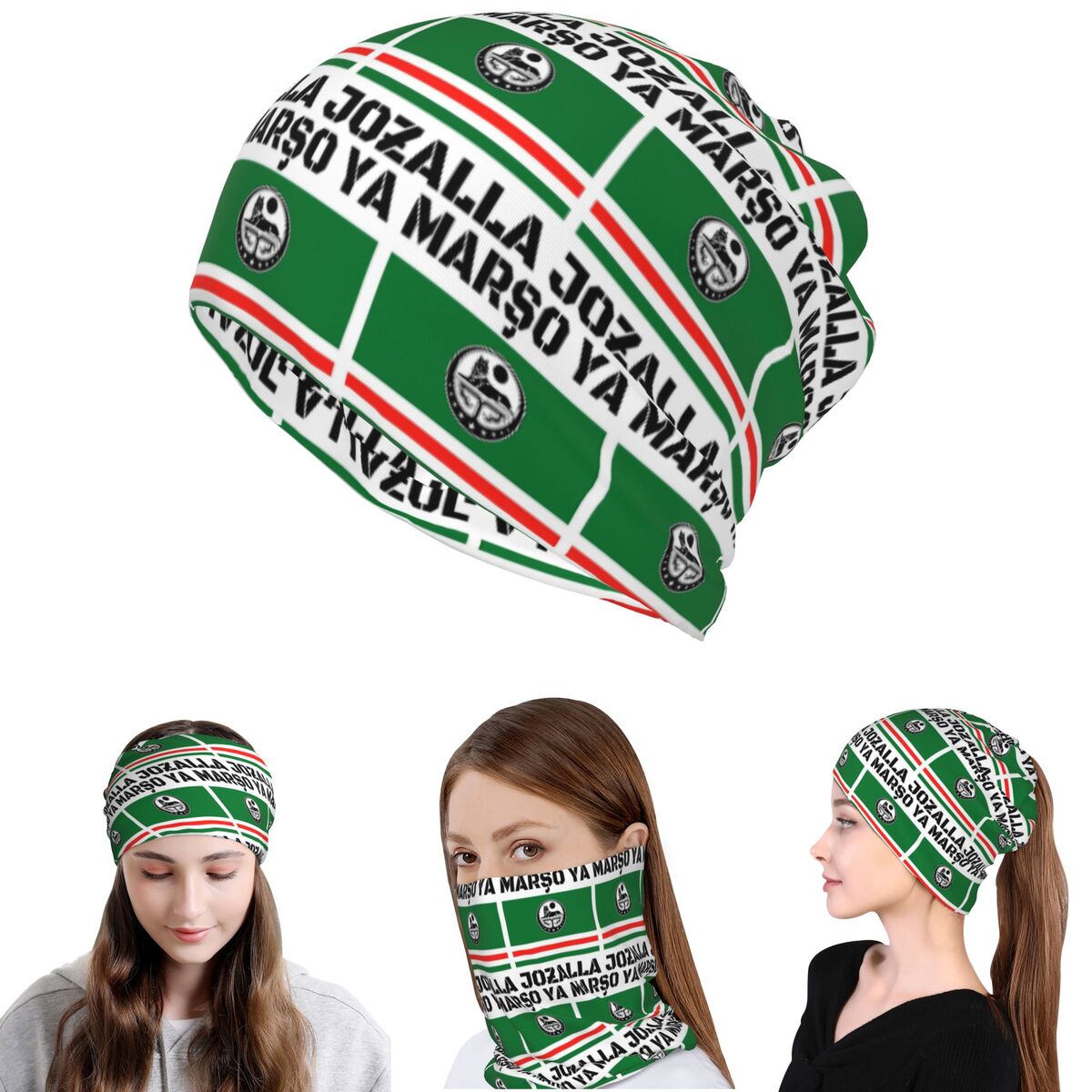 وشاح رقبة سحري بتصميم علم إتشك - مراجعة Knit Beanie Hat Warm وسعره