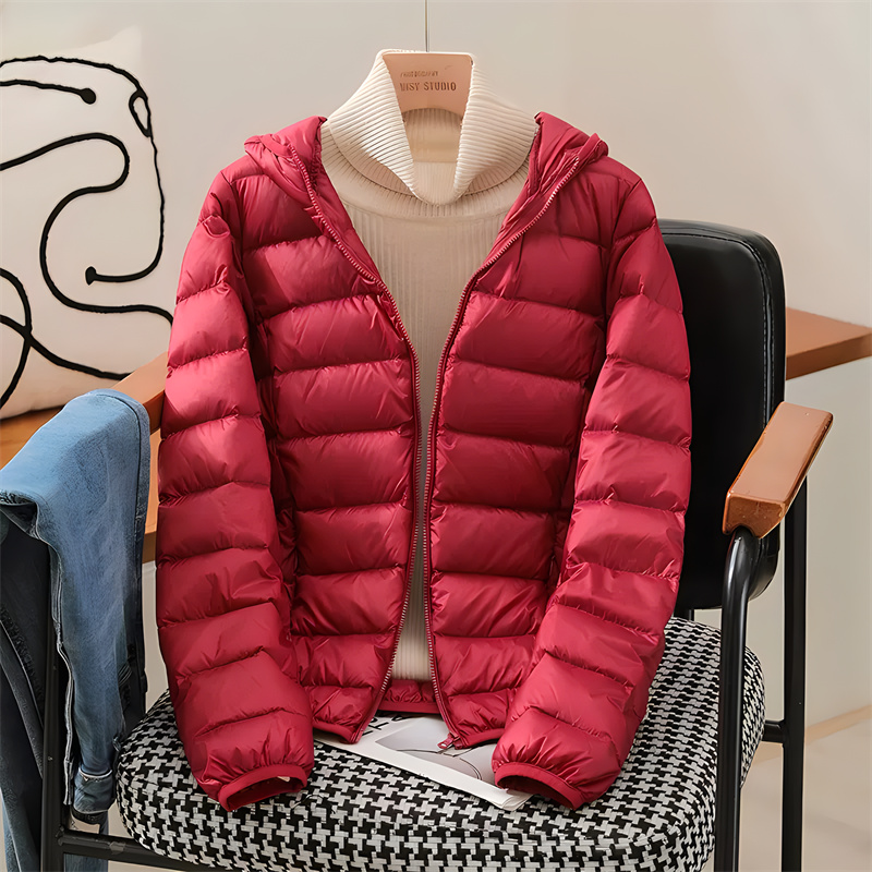 المرأة مقنعين الكورية سليم الب - مراجعة Down Jacket Packable وسعره
